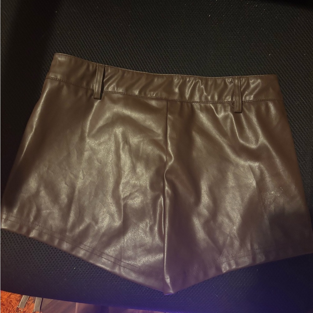 Leather SHEIN shorts